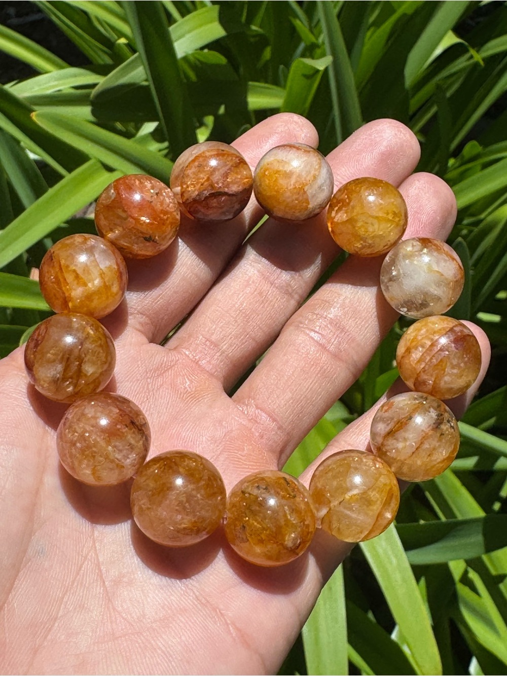 17mm stretchable chunky golden healer bracelet 1570‎